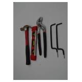 Level, Hammer, pliers