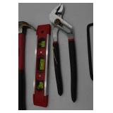 Level, Hammer, pliers