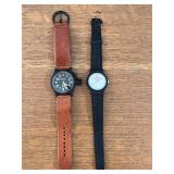 Lot of 2 Vintage Watches: Soviet CCCP and Energizer Bunny with Flag Pin