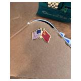 Lot of 2 Vintage Watches: Soviet CCCP and Energizer Bunny with Flag Pin