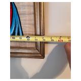 Set of 2 Framed Religious Artworks: Footprints Poem & Madonna with Child