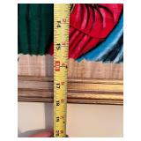 Set of 2 Framed Religious Artworks: Footprints Poem & Madonna with Child