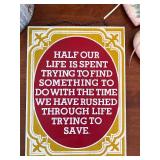 Decorative Collection with Angel Box, Floral Photo Frame, Faux Flowers, Heart Ornaments, and Inspirational Plaque