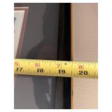 Set of 4 Framed San Francisco Art Prints by K. Habert: Cable Car with Alcatraz and Lombard Street