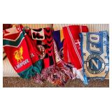 Collection of 5 European Football Club Scarves