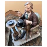 Set of 2 Vintage Capodimonte Style Porcelain Figurines