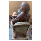 Set of 2 Vintage Capodimonte Style Porcelain Figurines