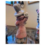 Set of 4 Decorative Snowman Figurines Holiday Collectibles