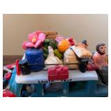 Colorful Aruba Santa Cruz Souvenir Bus Figurine