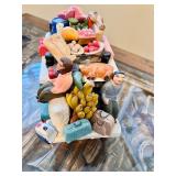 Colorful Aruba Santa Cruz Souvenir Bus Figurine