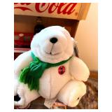 Coca-Cola Collectibles Lot: Plush Bears, Die-Cast Trucks, Sm Glass Globe, Playing Cards