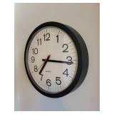 Seth Thomas Wall Clock with Black Frame, 14-Inch Diameter