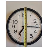 Seth Thomas Wall Clock with Black Frame, 14-Inch Diameter