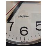 Seth Thomas Wall Clock with Black Frame, 14-Inch Diameter