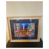 Set of 3 Framed New York City Prints with Wood Frames 23x19 Inches