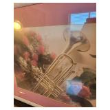 Framed Trumpet and Roses Art Print with Unframed Keyboard & Trumpet Print, 16x20 in