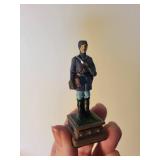 Civil War Chess Set with Hand-Painted Pieces in Original Box