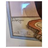 Pair of Framed Bonsai Tree Prints by J.C.G. Swaarte 18x22 Inches