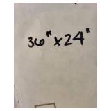 36x24 Inch Signed Painting Depicting Figures in Forest Scene by Hugues