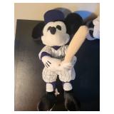 Pair of Disney Mickey Mouse Plush Dolls Baseball and Toga Outfits