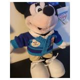 Disney Store Mickey and Minnie Mouse Plush Dolls with Sweaters