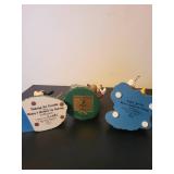 Set of 5 Mickey Mouse Collectible Figurines Hooked on Fishing and Christmas Carols