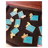 Disney Mickey Mouse 75th Anniversary Collection with Plush, Pins, Watches, Tag and Display Stand