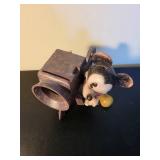 Vintage Style Mickey Mouse Movie Camera Coin Bank Figurine