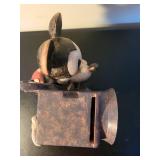 Vintage Style Mickey Mouse Movie Camera Coin Bank Figurine