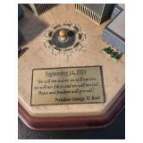Danbury Mint Twin Towers Commemorative Sculpture with Certificate