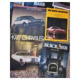 Vintage Car Brochure Collection with Beetle Illustrated History Book