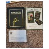 Tiger Woods 22KT Gold Card Collection with Display Folio
