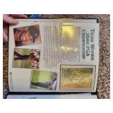 Tiger Woods 22KT Gold Card Collection with Display Folio