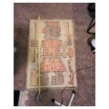 Vintage Handwoven Peruvian-Style Wall Rug with Tribal Figure Design