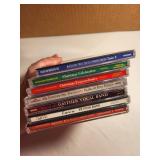 Boxed Lot of Music CDs, Cassettes, and DVDs - Variety of Genres