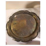 Vintage Silver Plated Tea Set with Tray and Glass Carafe