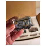 Set of 6 Miniature Train Cars and Tracks in Original Box