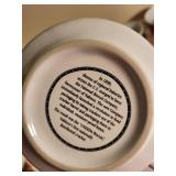 Vintage Soup and Advertising Mugs with Glass Hamm