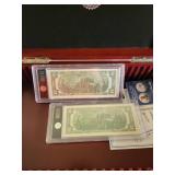President Donald Trump $2 Note and Coin Collection with Display Box