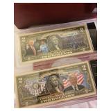 President Donald Trump $2 Note and Coin Collection with Display Box