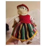 Pair of Vintage Dolls with Traditional Costumes