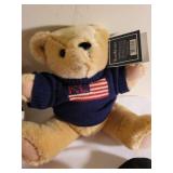 Plush Toy Collection Including Hard Rock Biker Bear, Pooh, Ralph Lauren Bear, and Accessories
