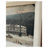 Norman Rockwell Gallery Main Street, Stockbridge Canvas Reproduction - Framed (1991)