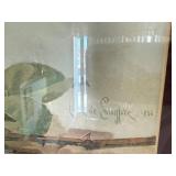 Longpré Roses Print - Signed 1896 Framed Artwork