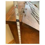 Vintage Farmhouse Cabinet with Hand-Painted Barn Scene and Front Drawer