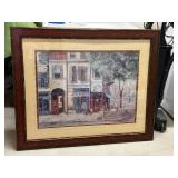 Somerset Style No. 7020 Framed European Street Scene Print