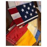 US Flag Fabric Panels - Star Field & Stripes Assorted Patriotic Textiles