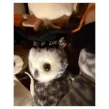 Ty Beanie Babies Graduation Owls Collection - Plush Owls with Caps & Tags