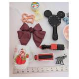 Assorted Collectibles Group with Ceramic Decor, Toy Vehicles, and Mug