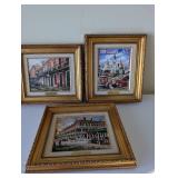 Set of 3 Brad Thompson Framed New Orleans Lithographs